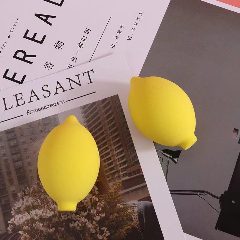 干濕兩用上妝水果粉撲檸檬草莓牛油果橙子美妝蛋顏色款式可定制