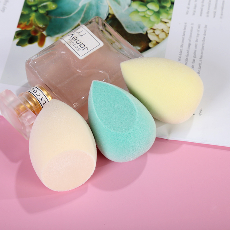 親水性非乳膠植絨美妝蛋 糖果色可愛葫蘆形干濕兩用美妝粉撲批發(fā)