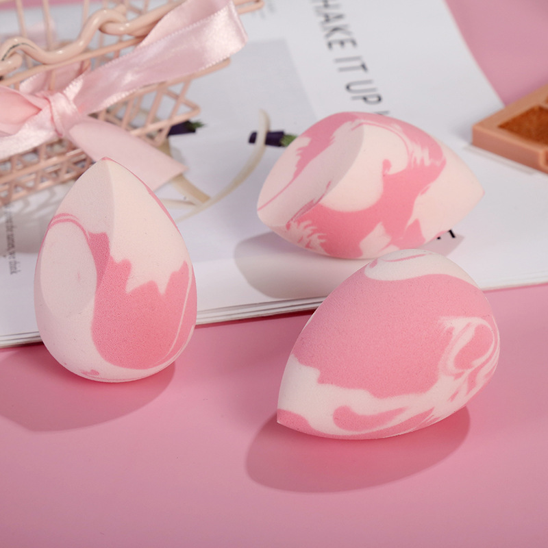 雙色美妝蛋粉撲海綿女生化妝彩妝蛋葫蘆干濕兩用美妝工具廠家定制